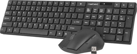 Set de tastatură cu membrană + mouse USB Natec NZB-1440, Bluetooth, negru, EN