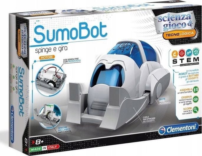 Set educativ: Atelierul de mecanica Sumbot, Clementoni, Alb, 8 ani+