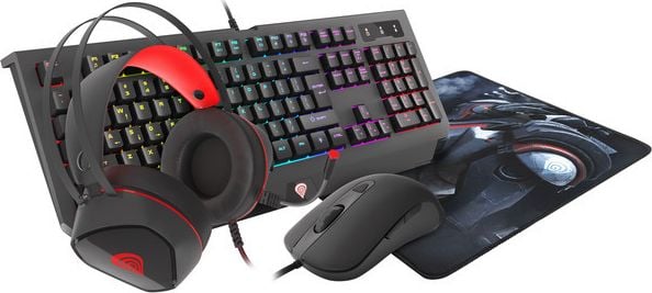 Set gaming Genesis NCG-1469, Cobalt 330 + Căști + Pad