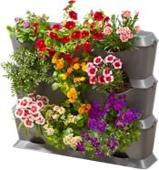 Set ghivece vertical Gardena Basic NatureUp, 3 nivele, 13150