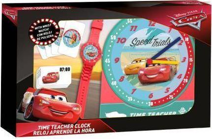 Ceasuri copii - Set invata timpul Ceas perete Cars Disney + ceas mana