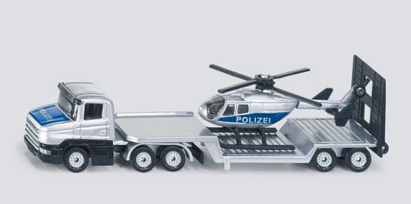 Set Macheta Siku metalica Camion de Ploitie cu Elicopter