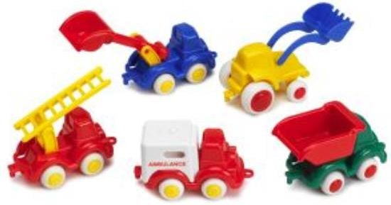 Set masini pentru copii Vikingtoys 1135-M18, Multicolor, 5 modele set, 7 cm