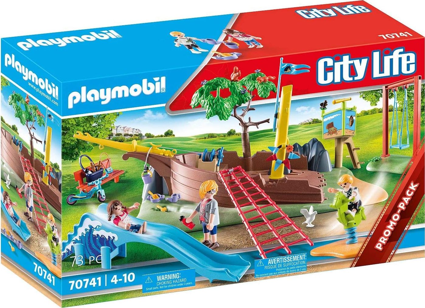 Set Playmobil Parcul de Joaca pentru Copii 70741 73 de Piese