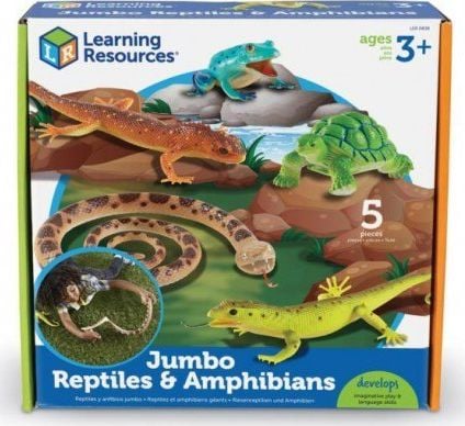 Set reptile si amfibieni - figurine mari pentru bebelusi