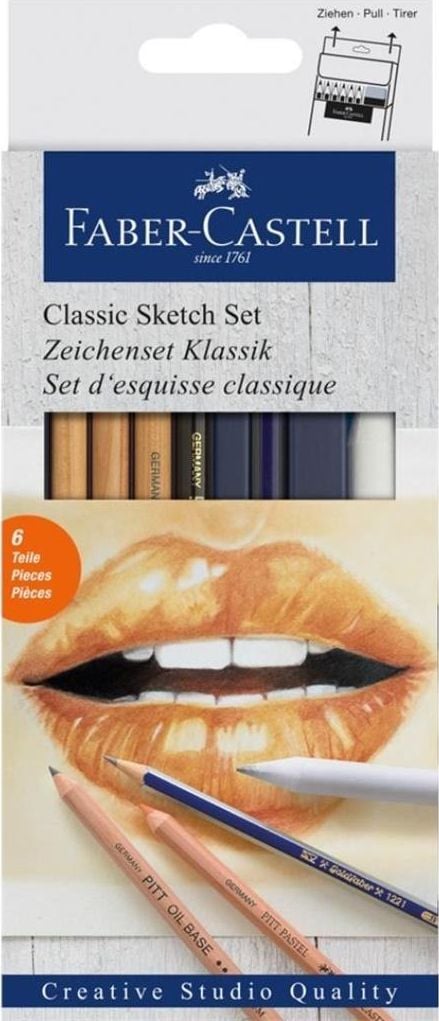 Set schițe Faber-Castell Classic 6 buc FABER CASTELL