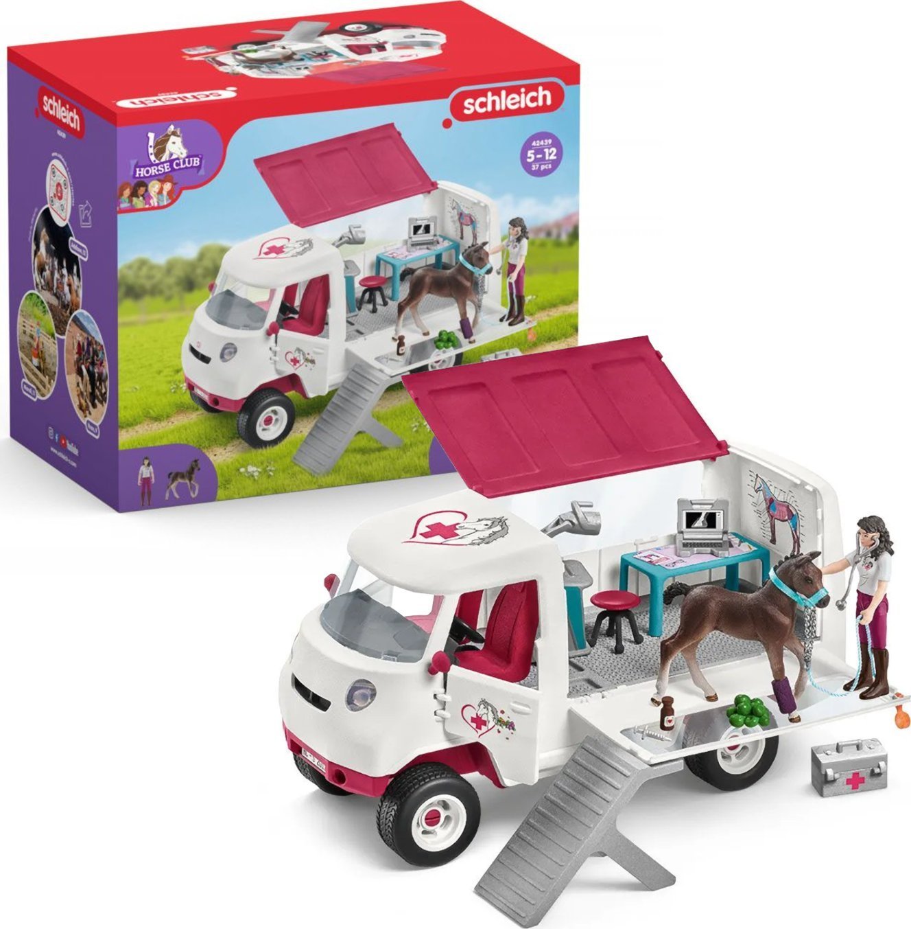 Set Schleich Mobile vet with hannoverian foal