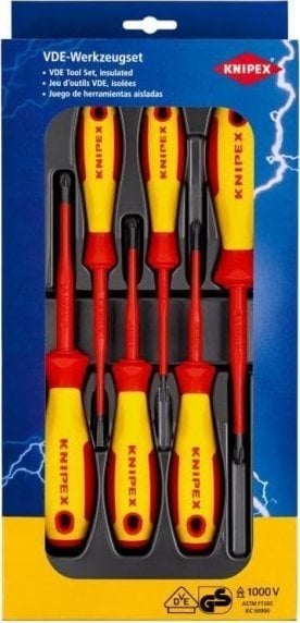 Set surubelnite electrician Knipex KNI002012V04, 6 piese