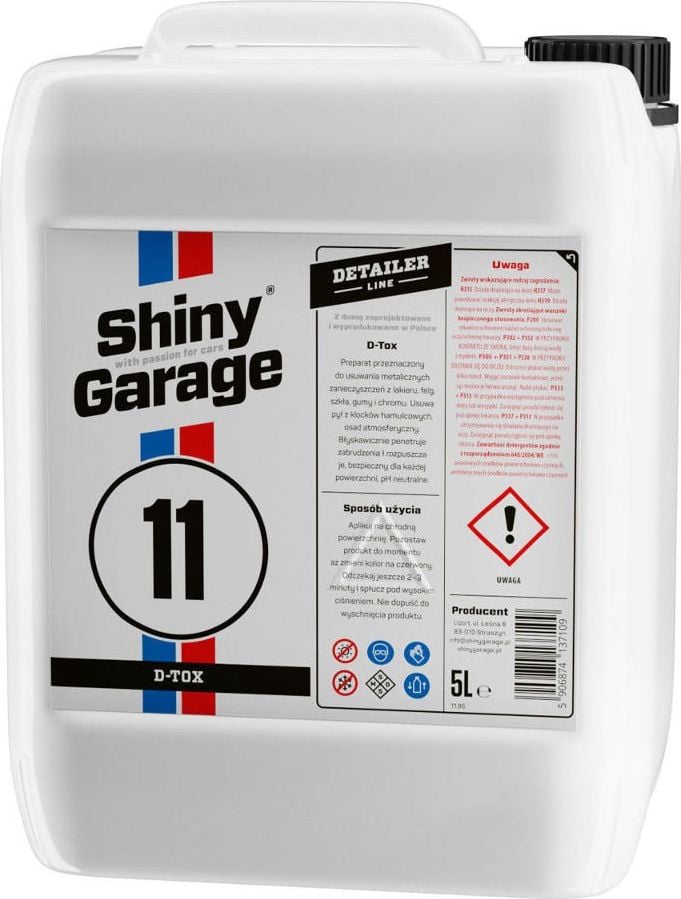 Shiny Garage Shiny Garage D-Tox Iron Remove Fallout Bleeding Rim 5L Universal