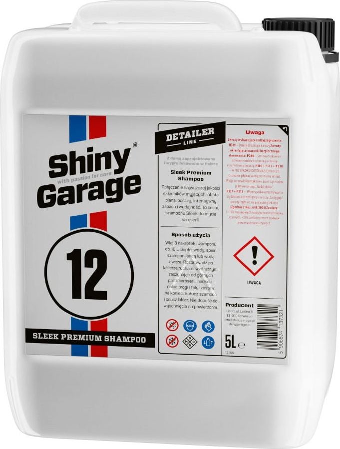 Shiny Garage Sampon concentrat 1:50 Shiny Garage Sleek Premium Sampon 5l universal