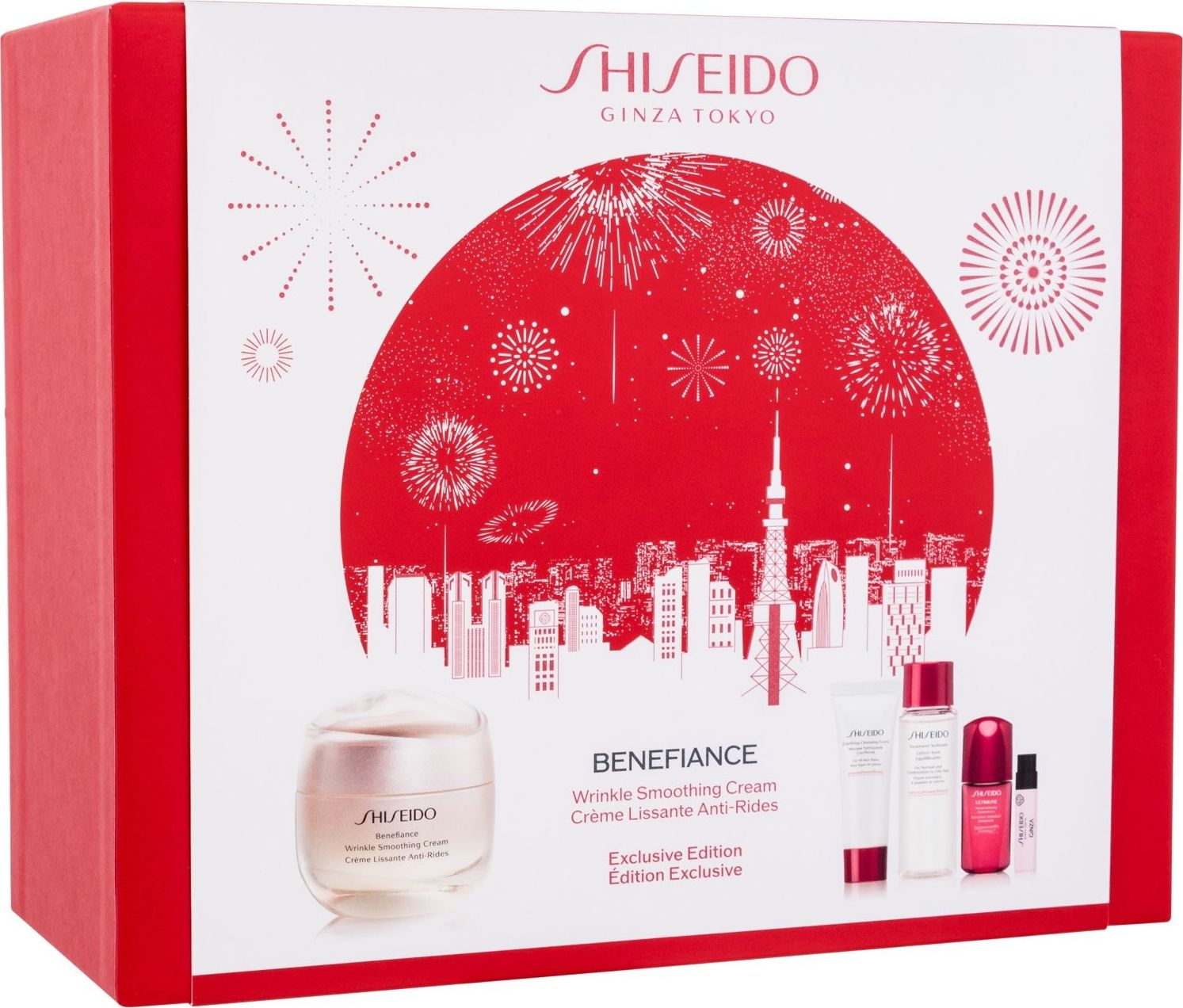 Shiseido SHISEIDO SET (BENEFIANCE CREMA NETTEZANTA RIDURILOR 50ML+SPUMA DE CURATAREA CLARIFIZANTE 15ML+BOLZANT TRATAMENT 30ML+CONCENTRAT INFUSANT ULTIMUNE POWER 10ML+GINZA EDP 0.8ML)