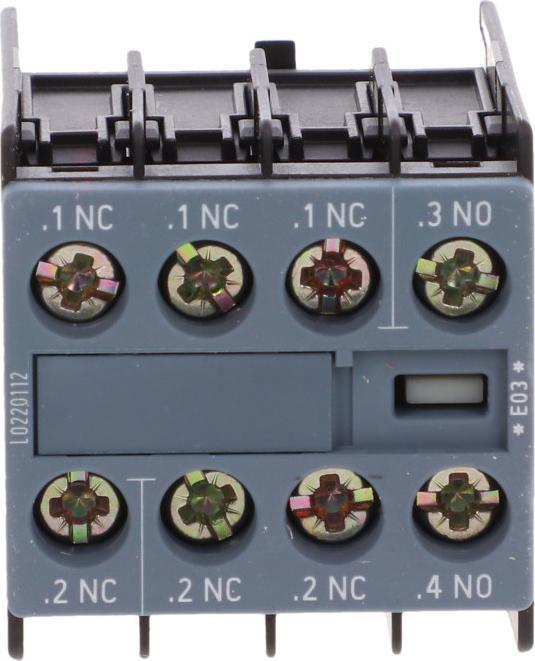 Bloc de contacte auxiliare Siemens 1NO+3NC montare frontală pentru contacte 3RT2.1, 3RT2.2 și 3RH21 în mai multe S00 ȘI S0 3RH2911-1HA13