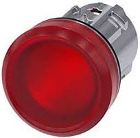 Cap de 22mm de metal ușor semnal de culoare roșie (3SU1051-6AA20-0AA0)