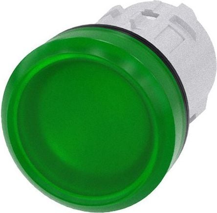 Șeful 22mm verde deschis de avertizare (3SU1001-6AA40-0AA0)