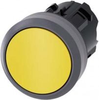 Buton de 22mm din plastic galben fără automată IP69K Sirius ACT (3SU1030-0AA30-0AA0)