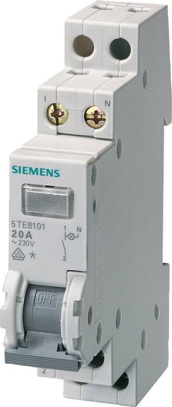 Comutator de test modular Siemens cu lampă 400VAC 20A 2NO 5TE8102