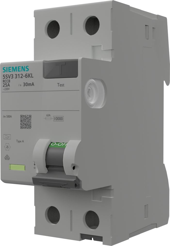 RCCB Siemens 25A 30mA 2p RCCB VDE Siemens 9991