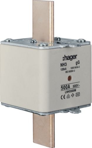 Siguranță Hager NH3 500A 500V gG (LNH3500M)