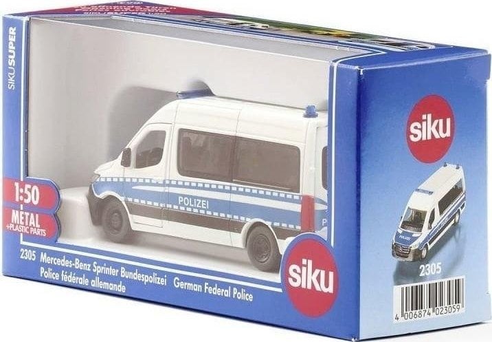 Duba politie metalica Siku 2305 Mercedes Sprinter III scara 1:50