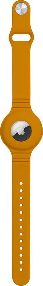 Silicone flexible case wristband wrist pendant case for Apple AirTag Locator Orange