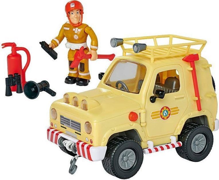 Masina Simba Fireman Sam Mountain 4x4 cu figurina