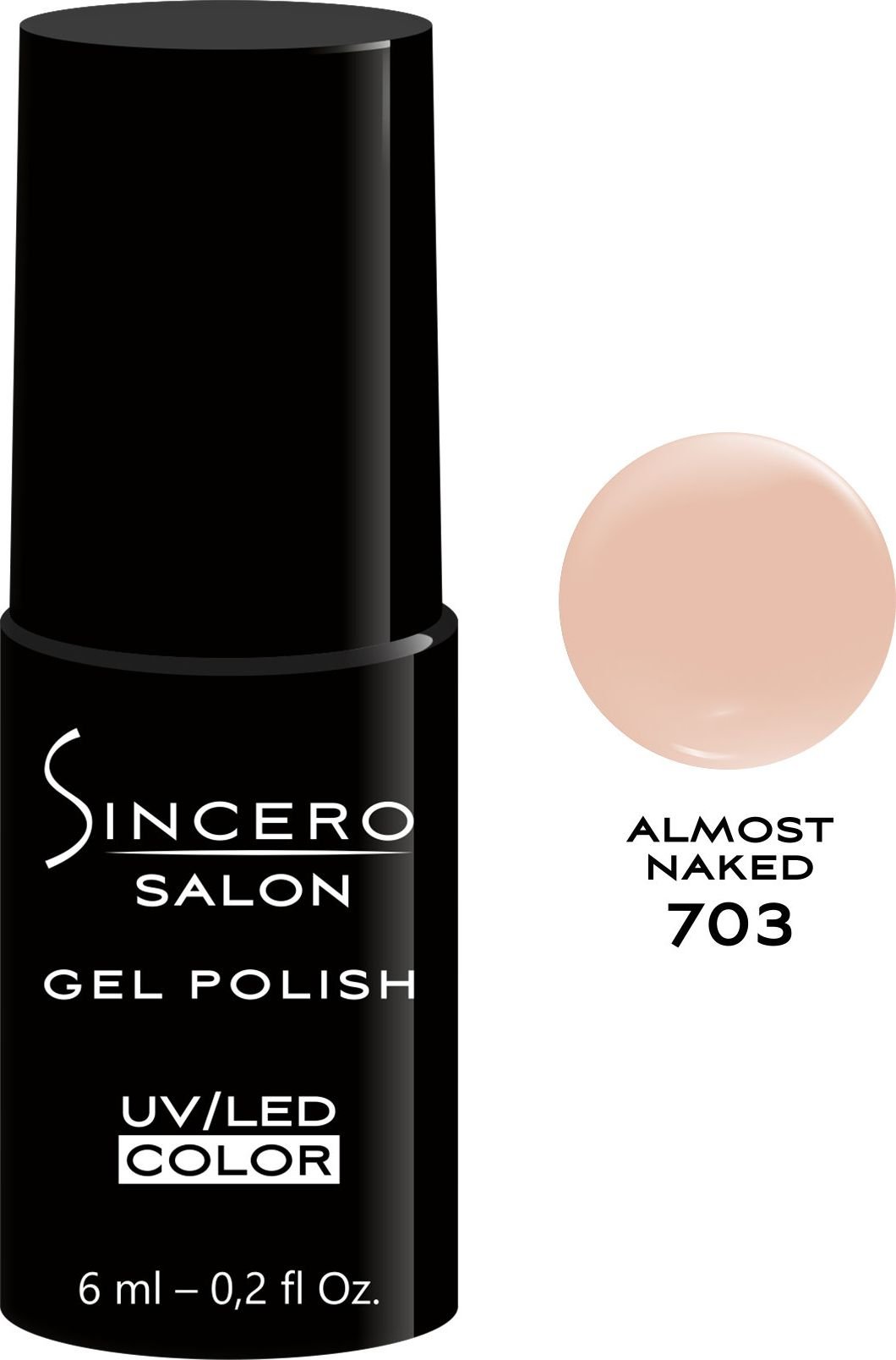 Sincero Salon Gel Polish UV/LED 703 Almost Naked 6ml