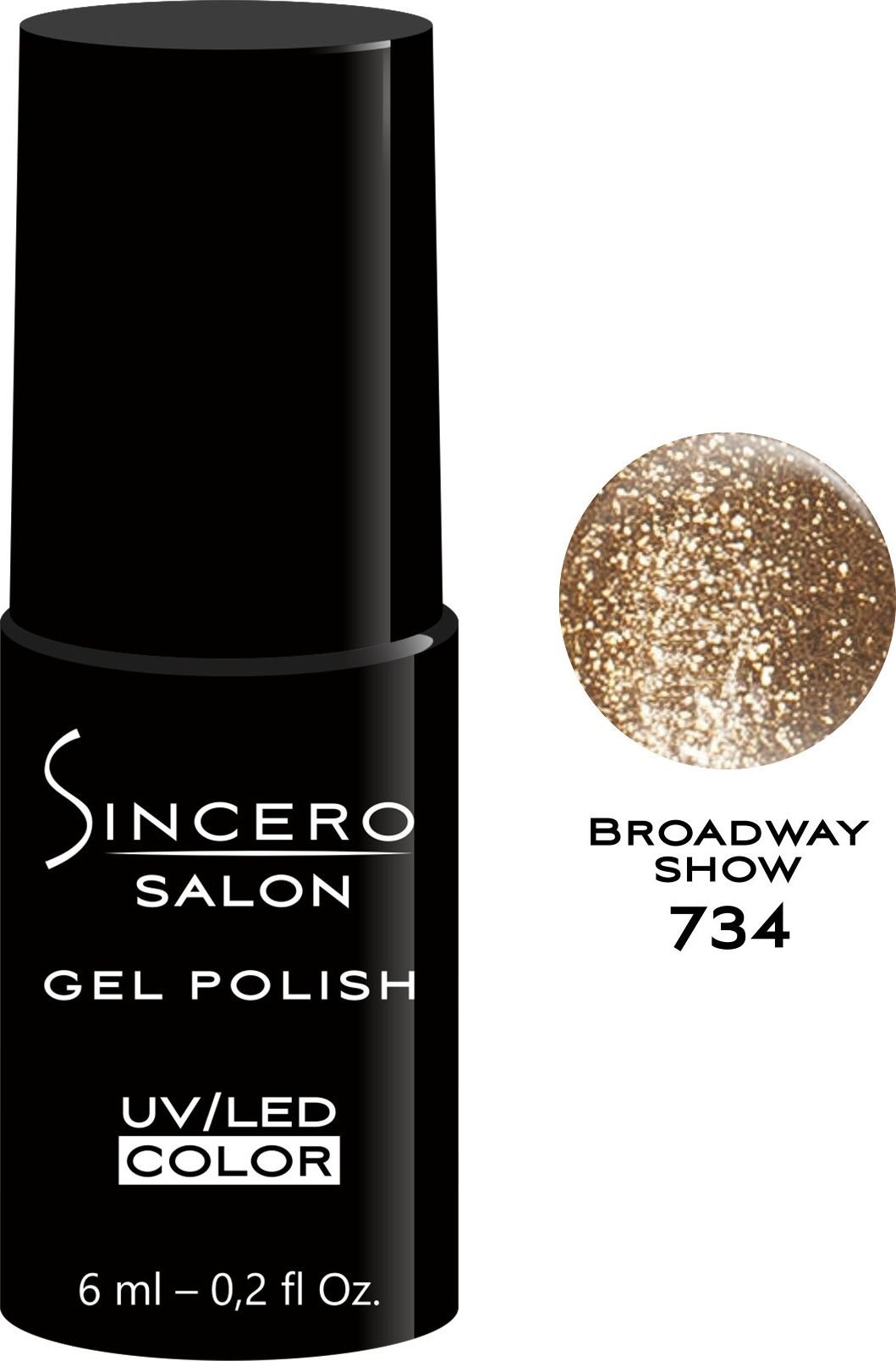 Sincero Salon Gel Polish UV/LED 734 Broadway Show 6ml