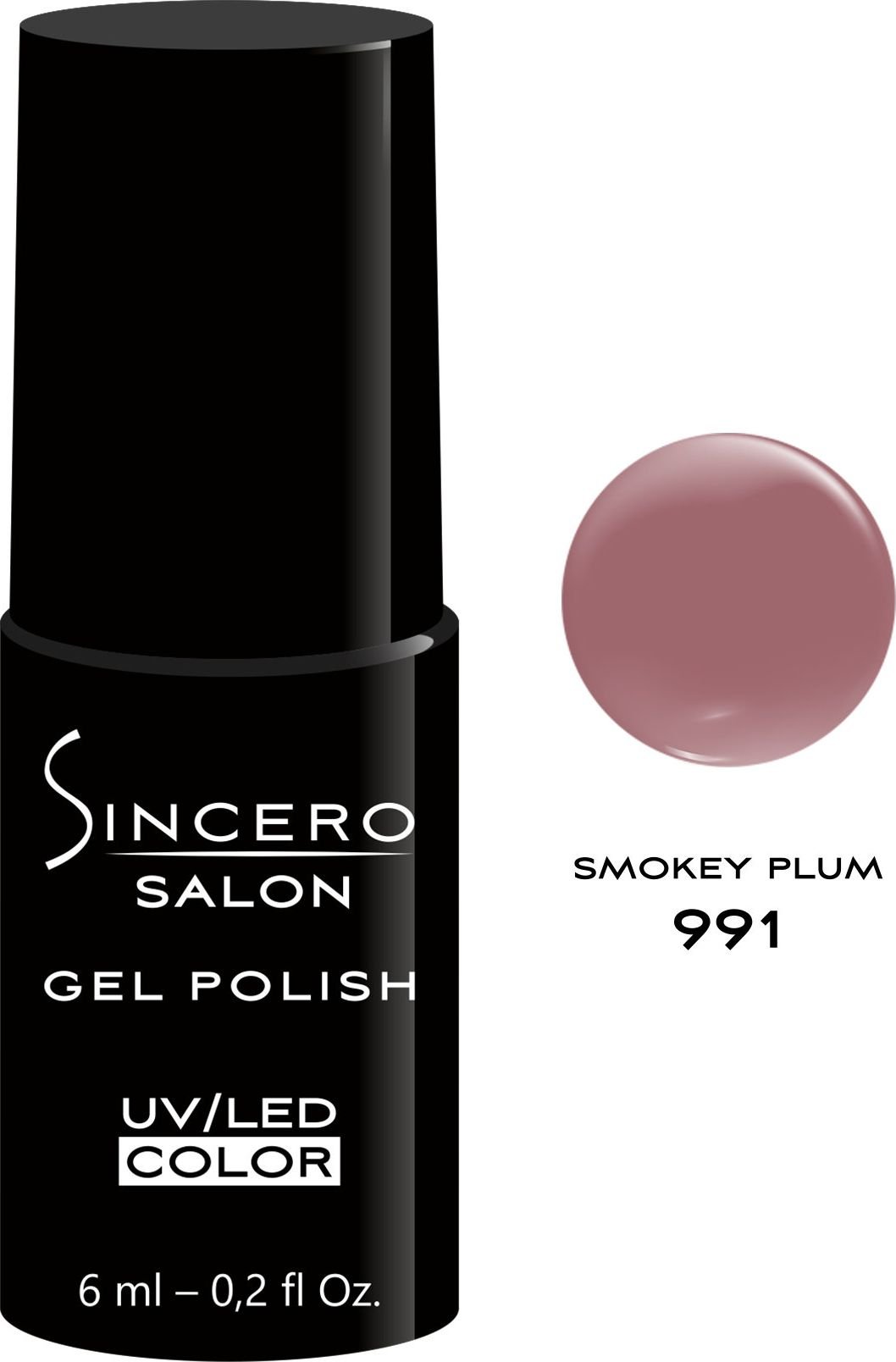 Sincero Salon Gel Polish UV/LED 991 Smokey Plum 6ml