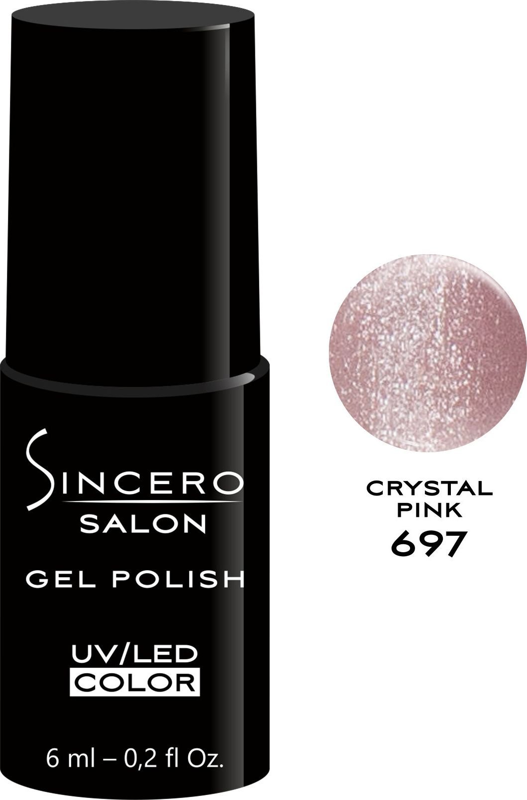Sincero Salon Gel Polish UV/LED 697 Crystal Pink 6ml