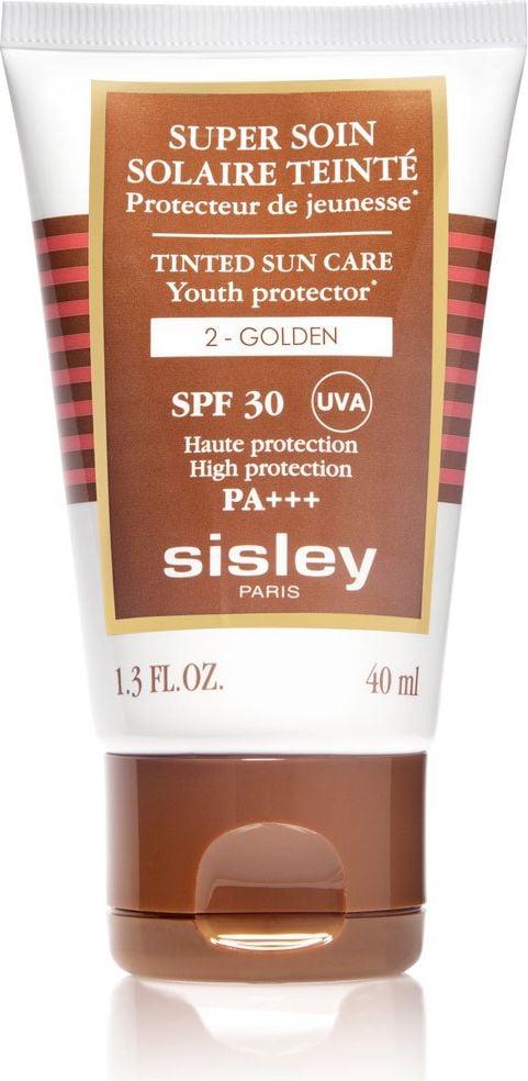 Crema de fata coloranta protectoare Sisley Super Soin Solaire Tinted Sun Care ,SPF30,Pentru fata, Tub