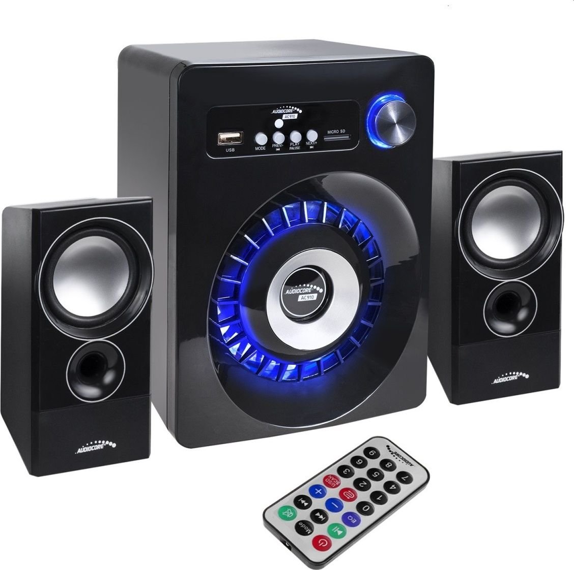 Boxe PC - Sistem audio Bluetooth 2.1 Audiocore AC910, negru