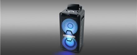 Sistem audio High Power Muse M-1920 DJ, 300W, Bluetooth, CD, USB, Microfon inclus, Negru