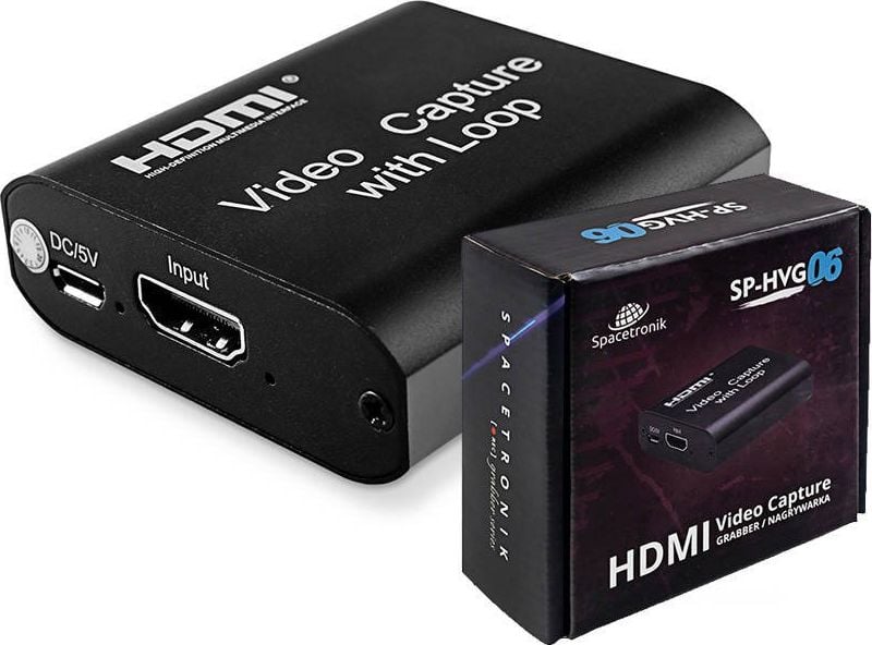 Sistem de transmisie a semnalului AV Spacetronik HDMI - HDMI Black