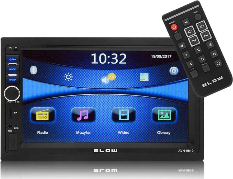 Sistem multimedia auto Blow Avh-9810, Bluetooth, USB, ecran 7`, MP5, negru