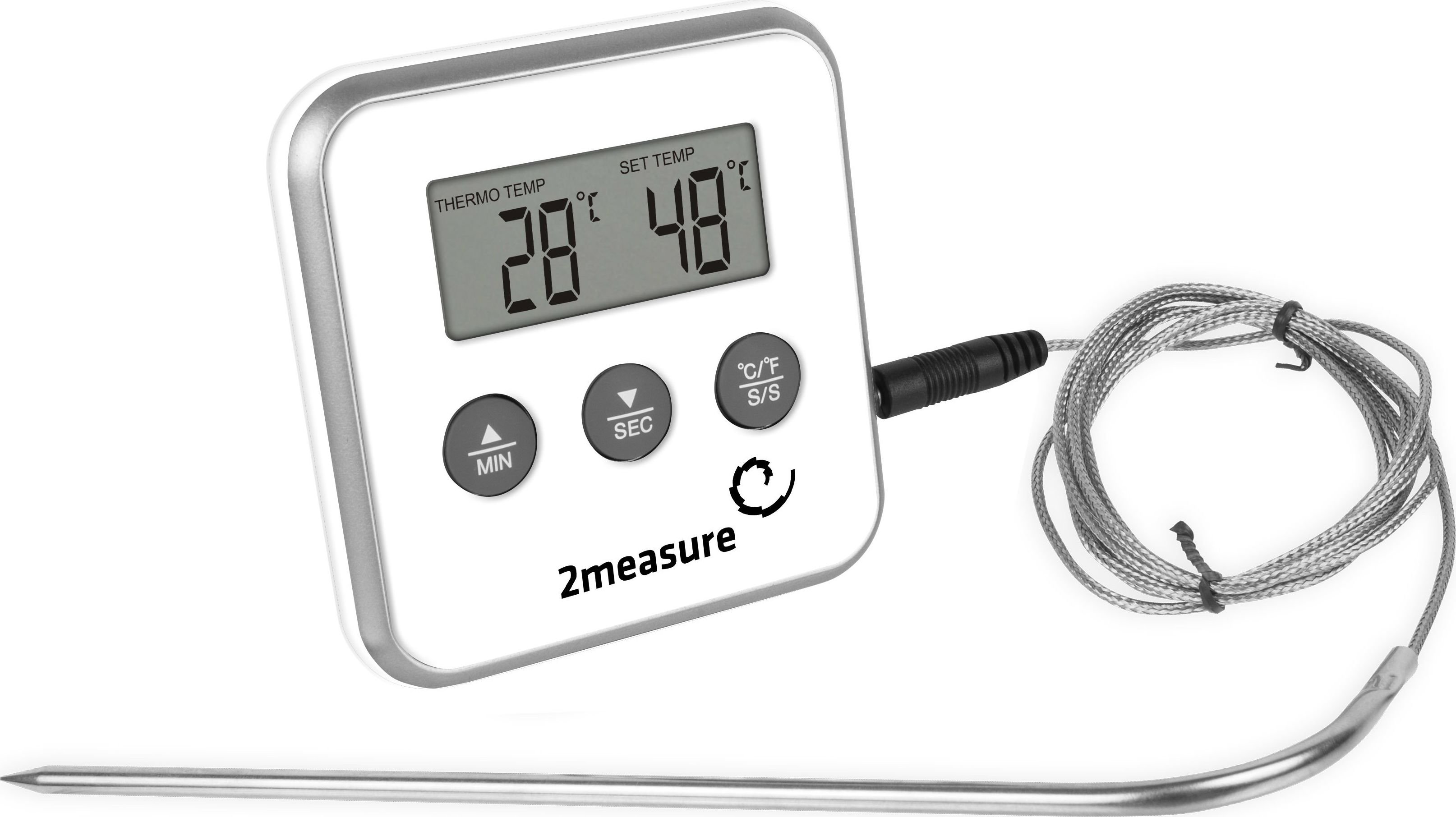 Skaitmeninis maisto termometras su zondu BIOTERM, 0 &deg; C-250 &deg; C