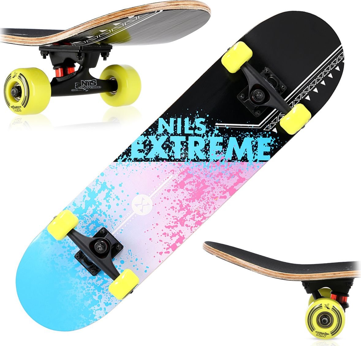 Skateboard Nils Extreme CR3108SA Stain, ABEC-7, 78 x 20 cm