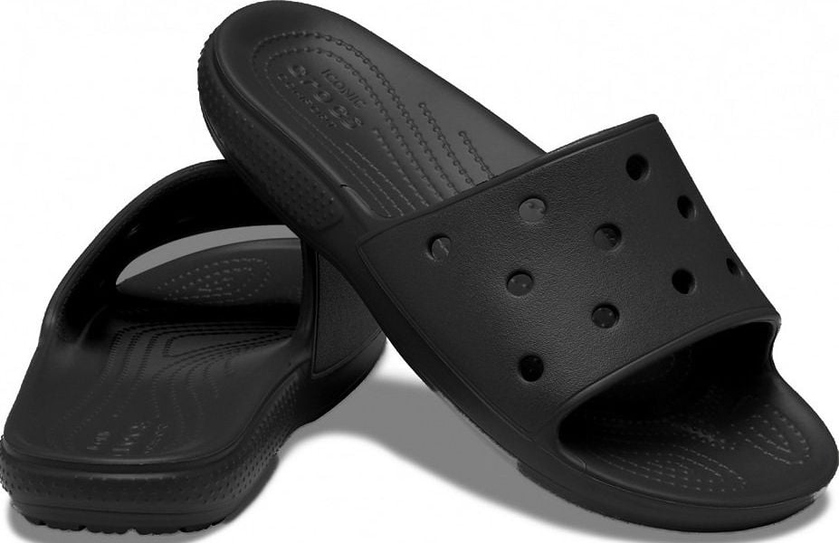 Slapi Crocs Classic Slide 206121-001, Barbati, Negru, 36-37