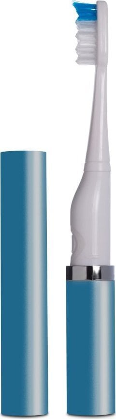 Periuta de dinti Slimsonic METALIC BLUE, Pentru adulti, Pe baterii, Fara senzor de presiune