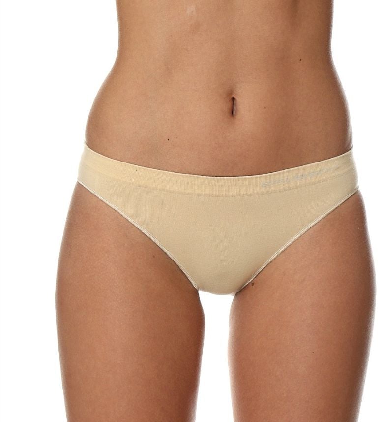 Slip de bikini Brubeck, din bumbac, bej, confort, s. S (BI10020A)