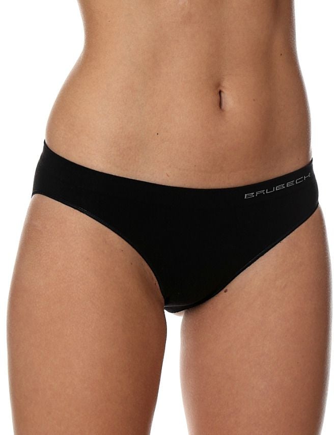 Slip de bikini Brubeck pentru femei, bumbac confortabil, negru S. M (BI10020A)