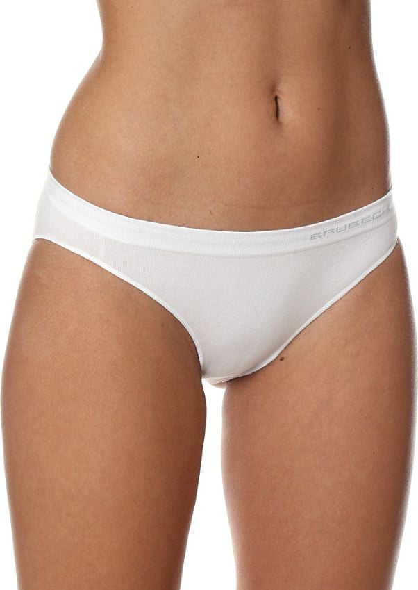 Slip de bikini din bumbac confort Brubeck, alb, s. L (BI10020A)