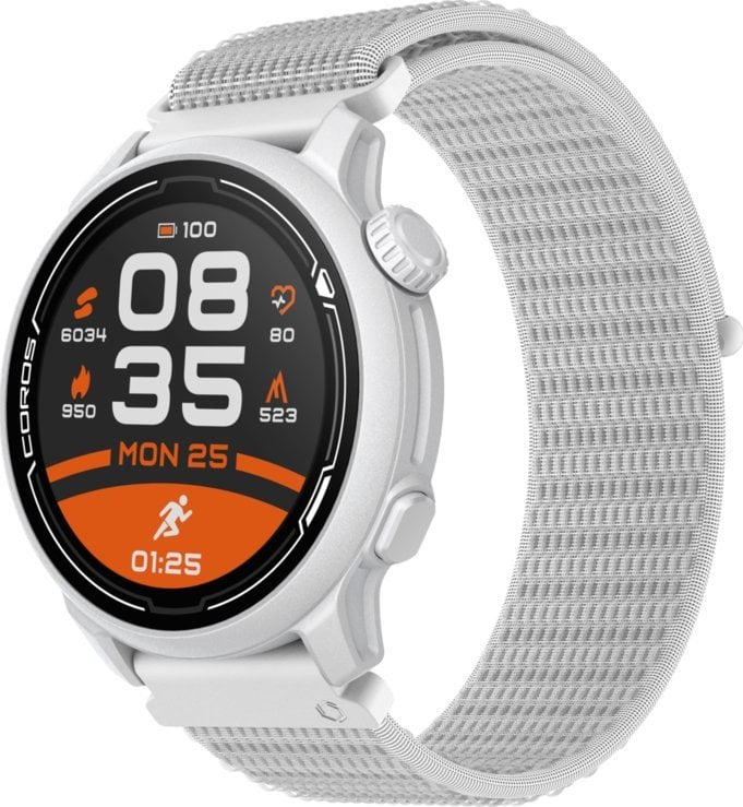 Bratari fitness - Smartband Coros Išmanusis laikrodis Coros Pace 2, Baltas su nailoniniu dirželiu
