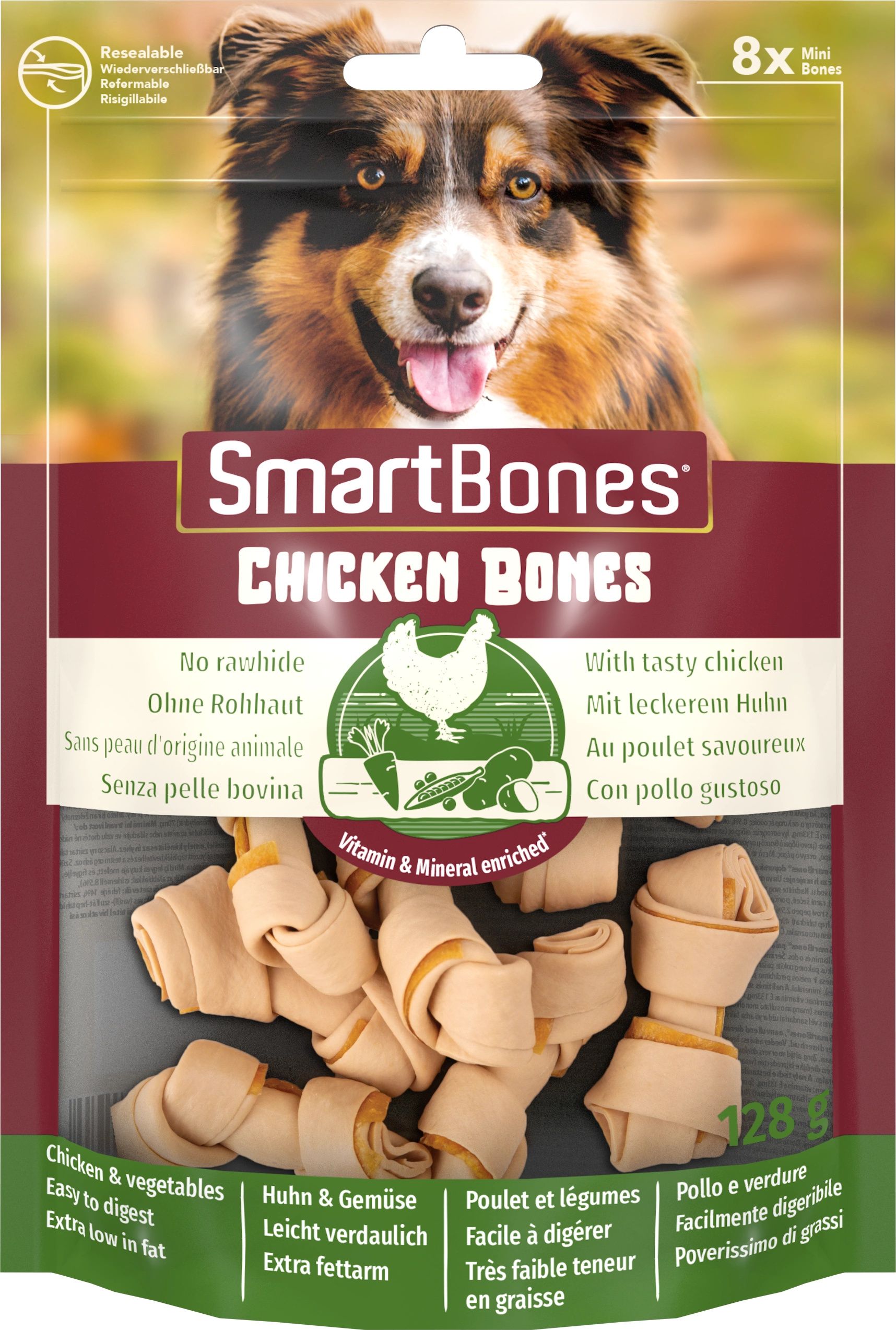 SmartBones Chicken Bones Mini 8buc. [T027101]