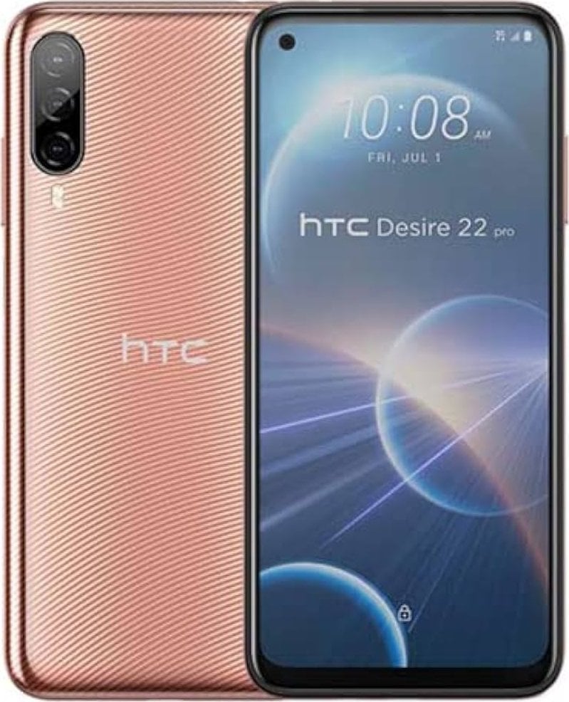 Smartfon HTC HTC Desire 22 Pro 5G 128GB Wave Gold 16,76cm (6,6`) IPS LCD Ekranas, Android 12, 64MP Triple-Kamera