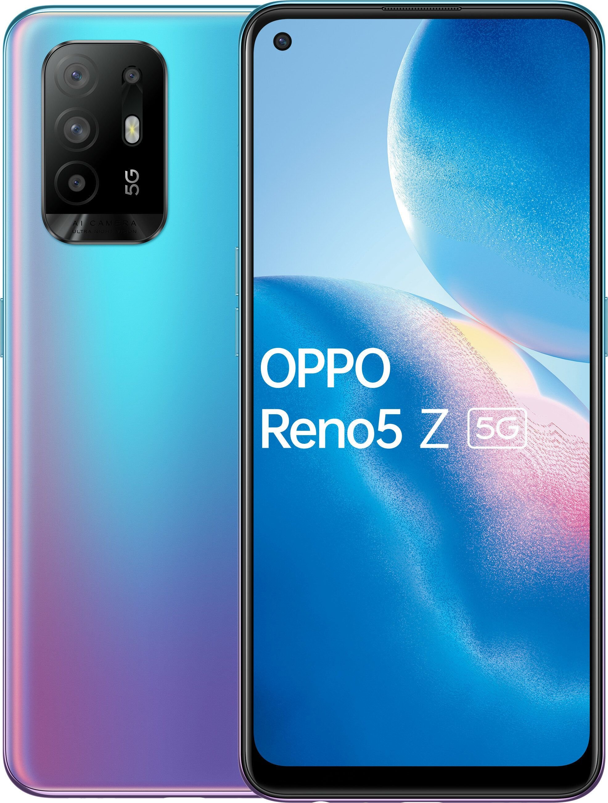 Smartfon Oppo Reno 5 Z 5G 8/128GB Niebiesko-fioletowy (CPH2211BL)