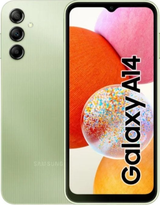 Smartphone Samsung Galaxy A14 4/128GB Verde (SM-A145FLGVSEK)