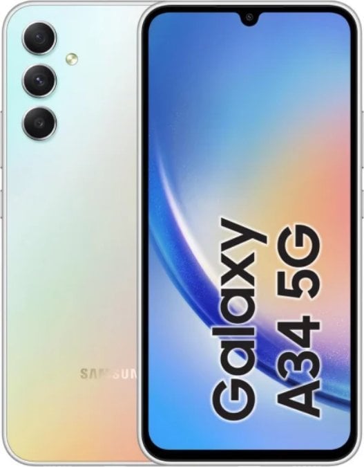 Smartphone Samsung Galaxy A34 5G 6/128GB argintiu (1392800)