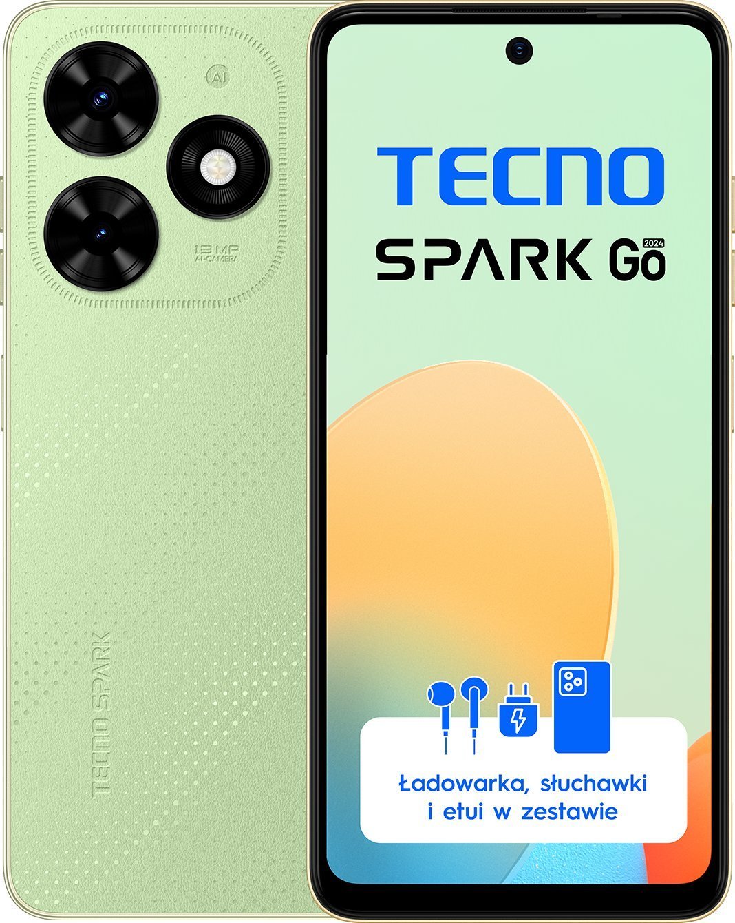 Smartfon Tecno TECNO SPARK Go 2024 4/128GB Magic Skin Green