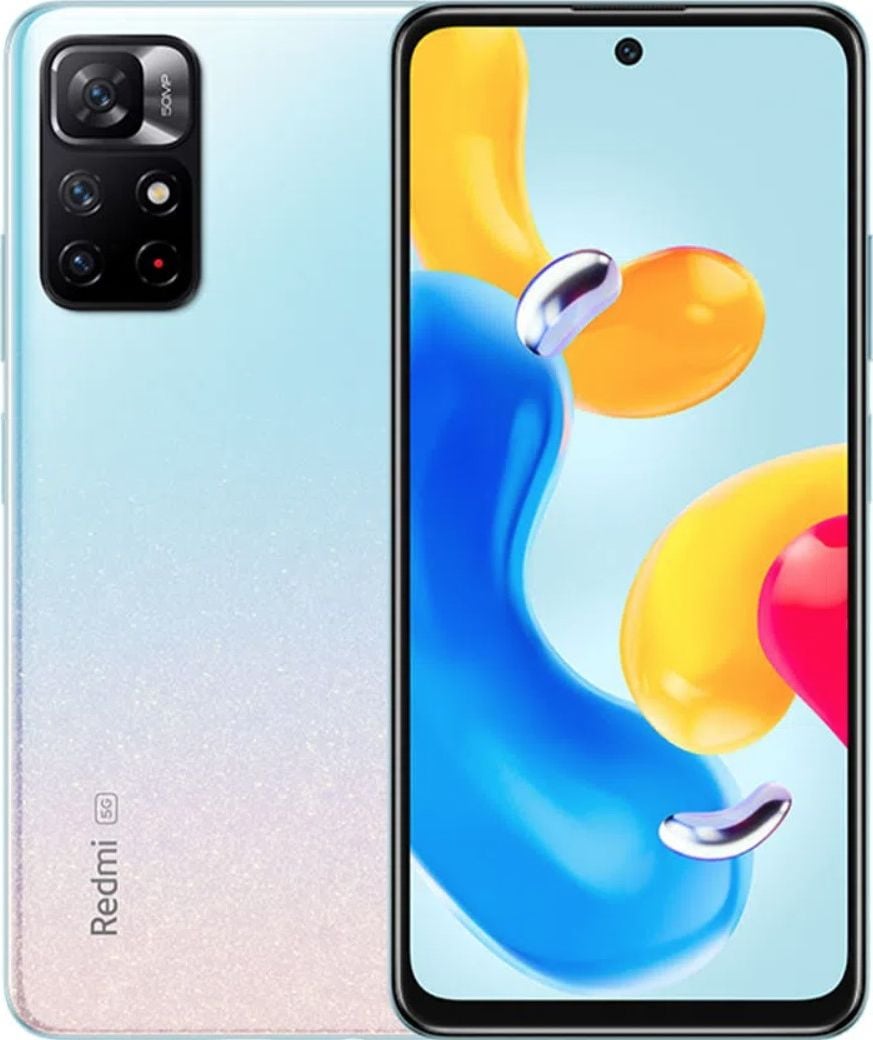 Smartfon Xiaomi Redmi Note 11S 5G 4/128GB Niebiesko-różowy (268013)