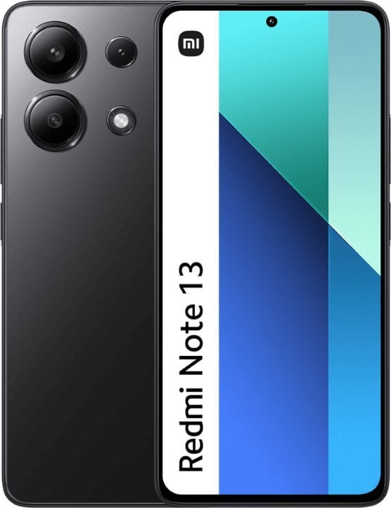 Smartfon Xiaomi Xiaomi Redmi Note 13 Midnight Black 6.67 ` AMOLED 1080 x 2400 pixels Qualcomm Internal RAM 6 GB 128 GB Dual SIM 4G Main camera 108+8+2 MP Secondary camera 16 MP Android 13 5000 mAh